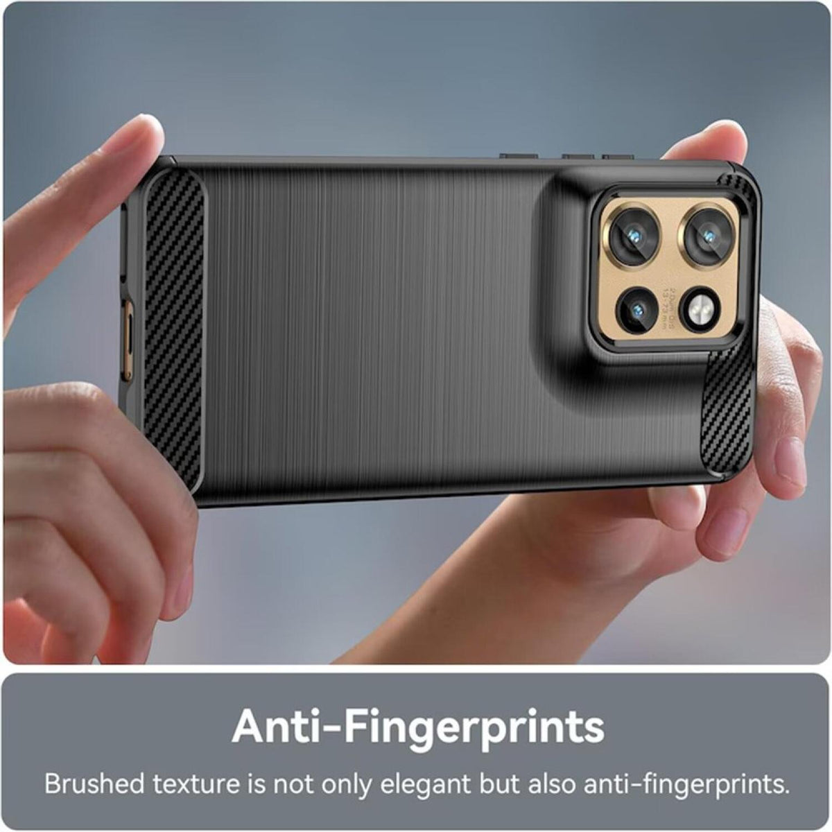 Θήκη Motorola Edge 60 Neo / Edge 50 Neo / ThinkPhone 25 Techsuit Carbon Silicone Σιλικόνης - Black (5949419245457)