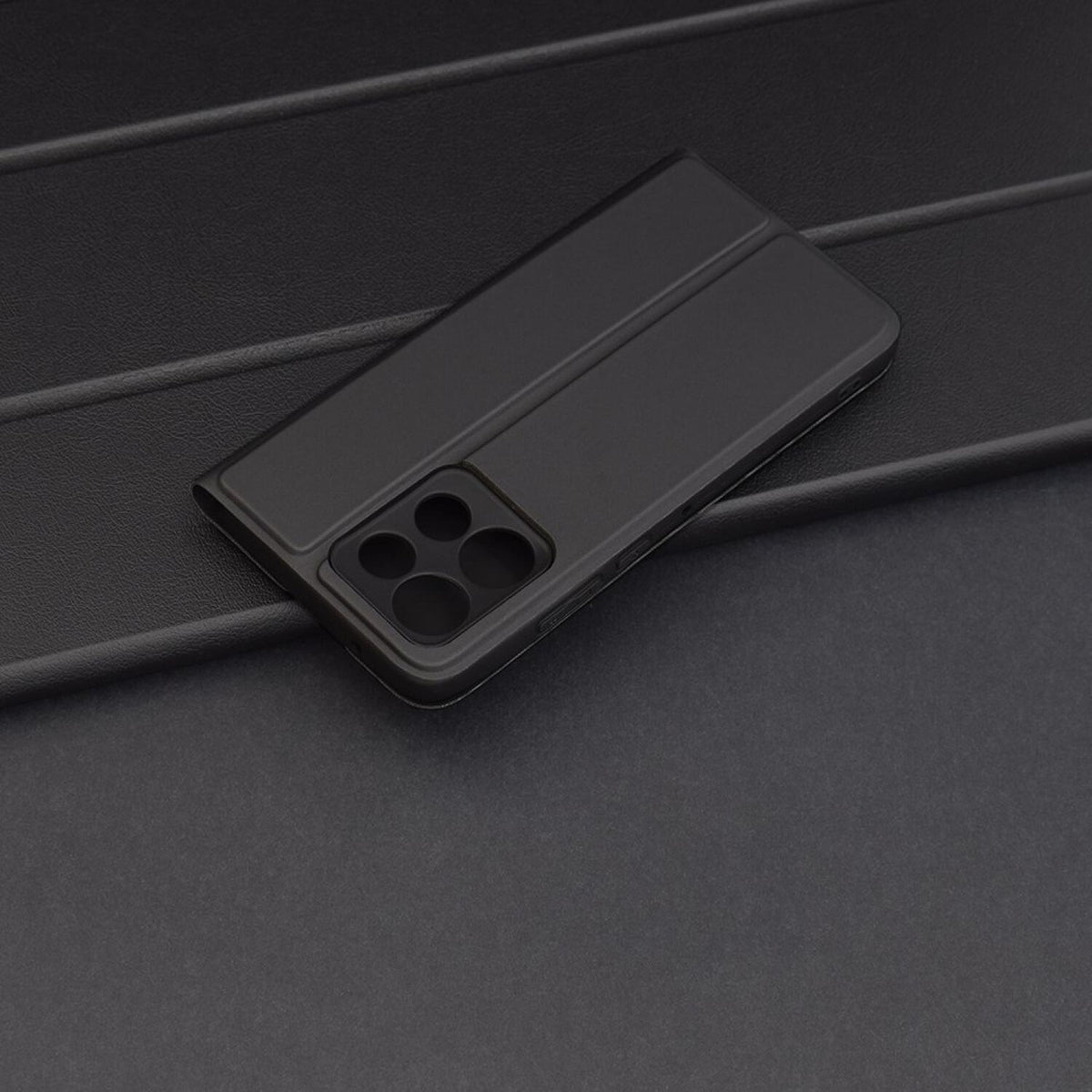 Θήκη Motorola Edge 60 Neo / Edge 50 Neo / ThinkPhone 25 Techsuit Magskin Book Πορτοφόλι από Οικολογικό Δέρμα - Black (5949419