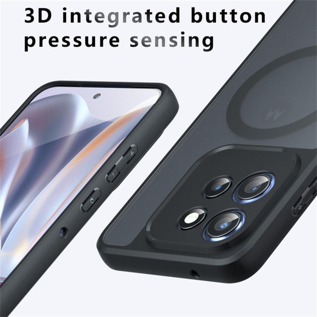 Θήκη Motorola Edge 60 Neo / Edge 50 Neo / ThinkPhone 25 Techsuit PureFrost Σκληρή Ημιδιάφανη με MagSafe - Frosted Black (5949