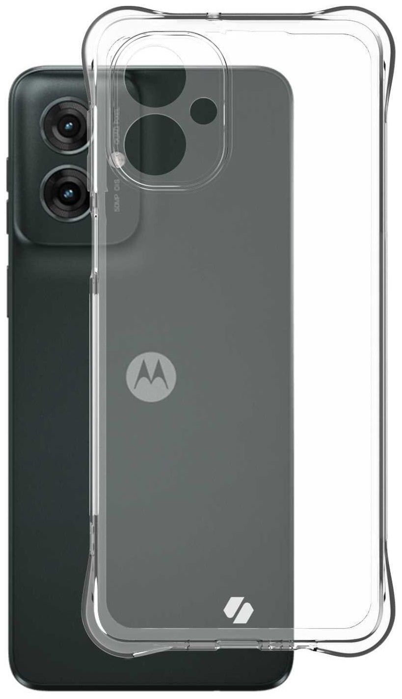 Θήκη Motorola Moto G55 Spacecase Anti-Shock Διάφανη Σιλικόνης 1mm - Clear (5905719112967)