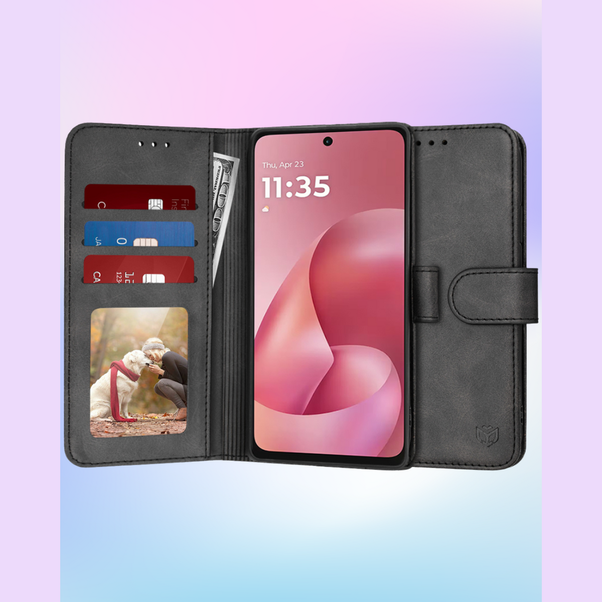 Θήκη Motorola Moto G67 Power / G57 Power Techsuit Diary Book Πορτοφόλι - Black (5949419349476)