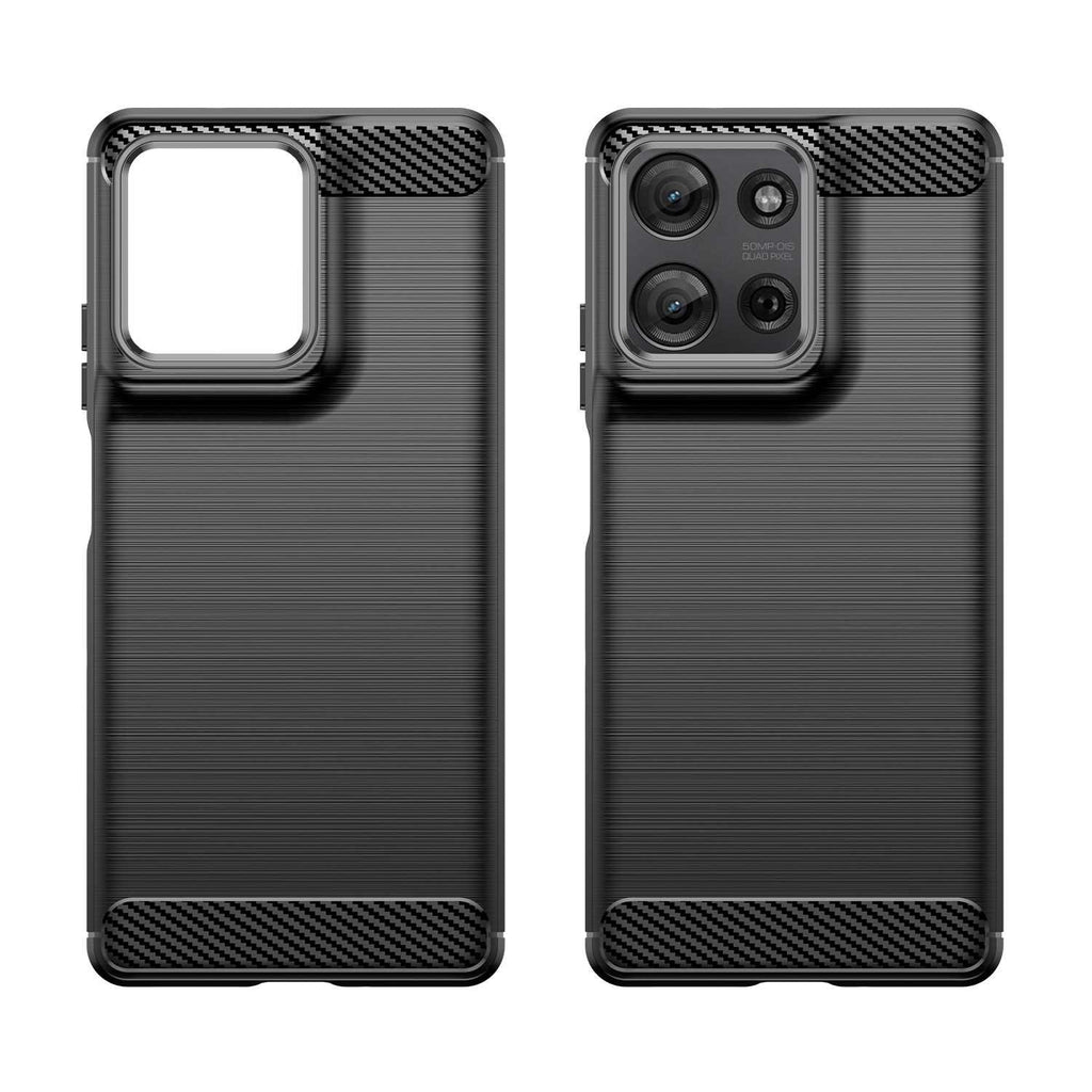 Θήκη Motorola Moto G75 Spacecase Carbon Σιλικόνης - Black (5905719113865)