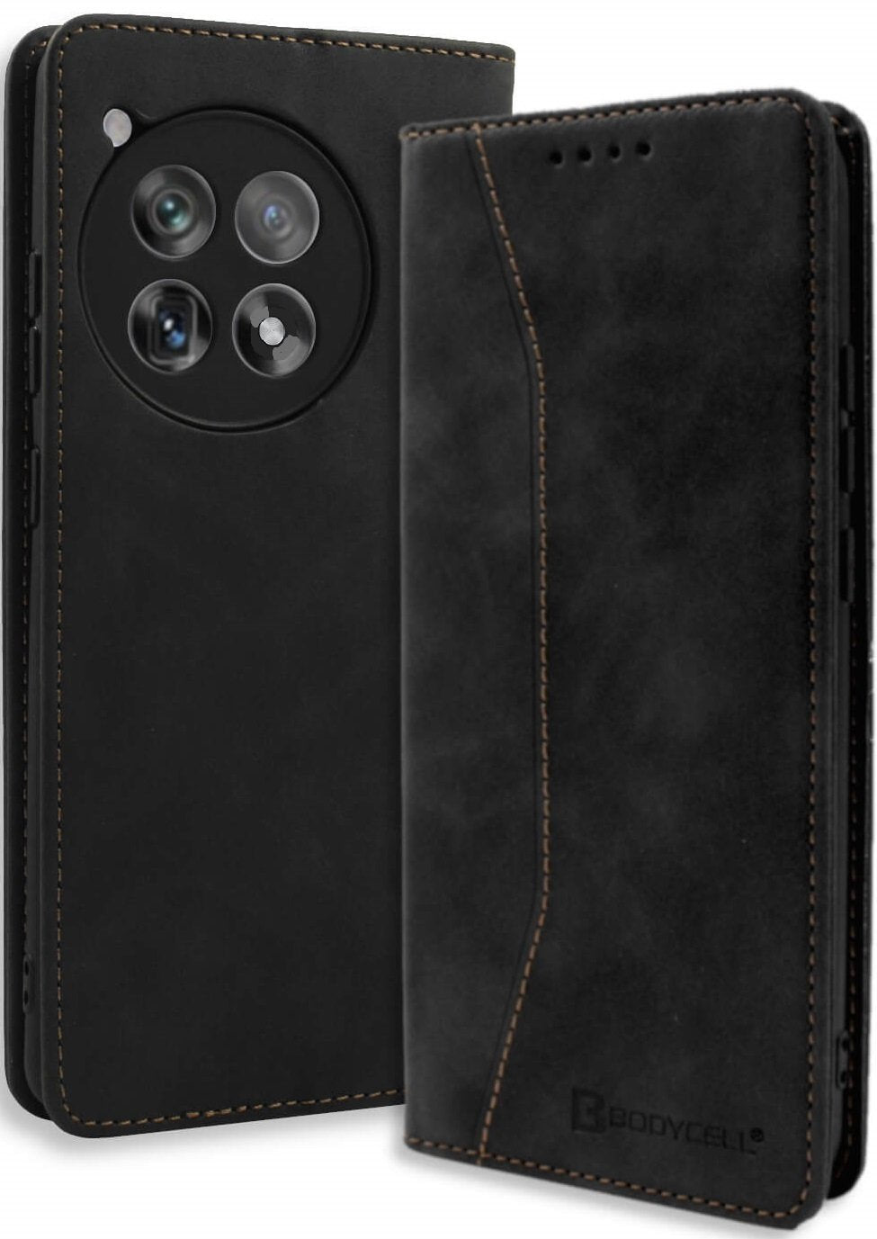 Θήκη OnePlus 12R Bodycell Book Case Πορτοφόλι - Black (5206015079795)
