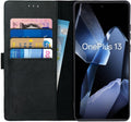 Θήκη OnePlus 13 Rosso Deluxe Δερμάτινο Πορτοφόλι - Black (8719246462948)