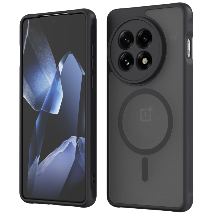 Θήκη OnePlus 13R Spacecase Hybrid MagSafe Σκληρή Ημιδιάφανη με MagSafe - Black (5905719117856)