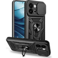Θήκη OnePlus 13T / 13s Bodycell Armor Slide Ανθεκτική με Κάλυμμα για την Κάμερα & Μεταλλικό Ring Holder - Black (520601508241