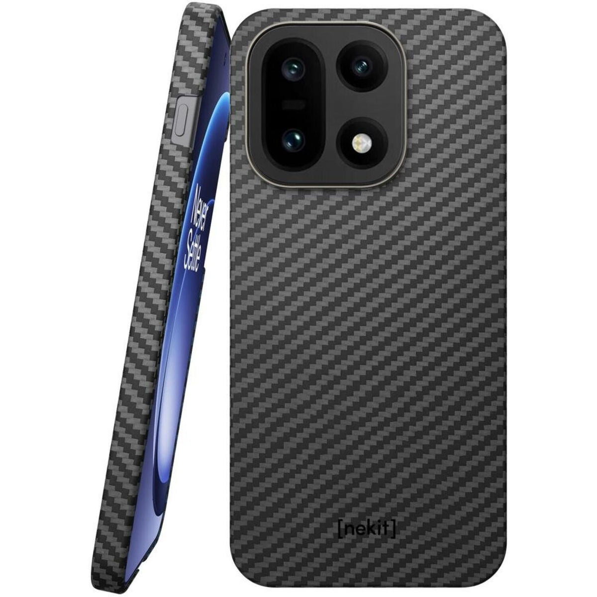 Θήκη OnePlus 15 Nekit Fiber Σκληρή με MagSafe Aramid Fiber 1mm 1500D Kevlar - Black (8719246546822)