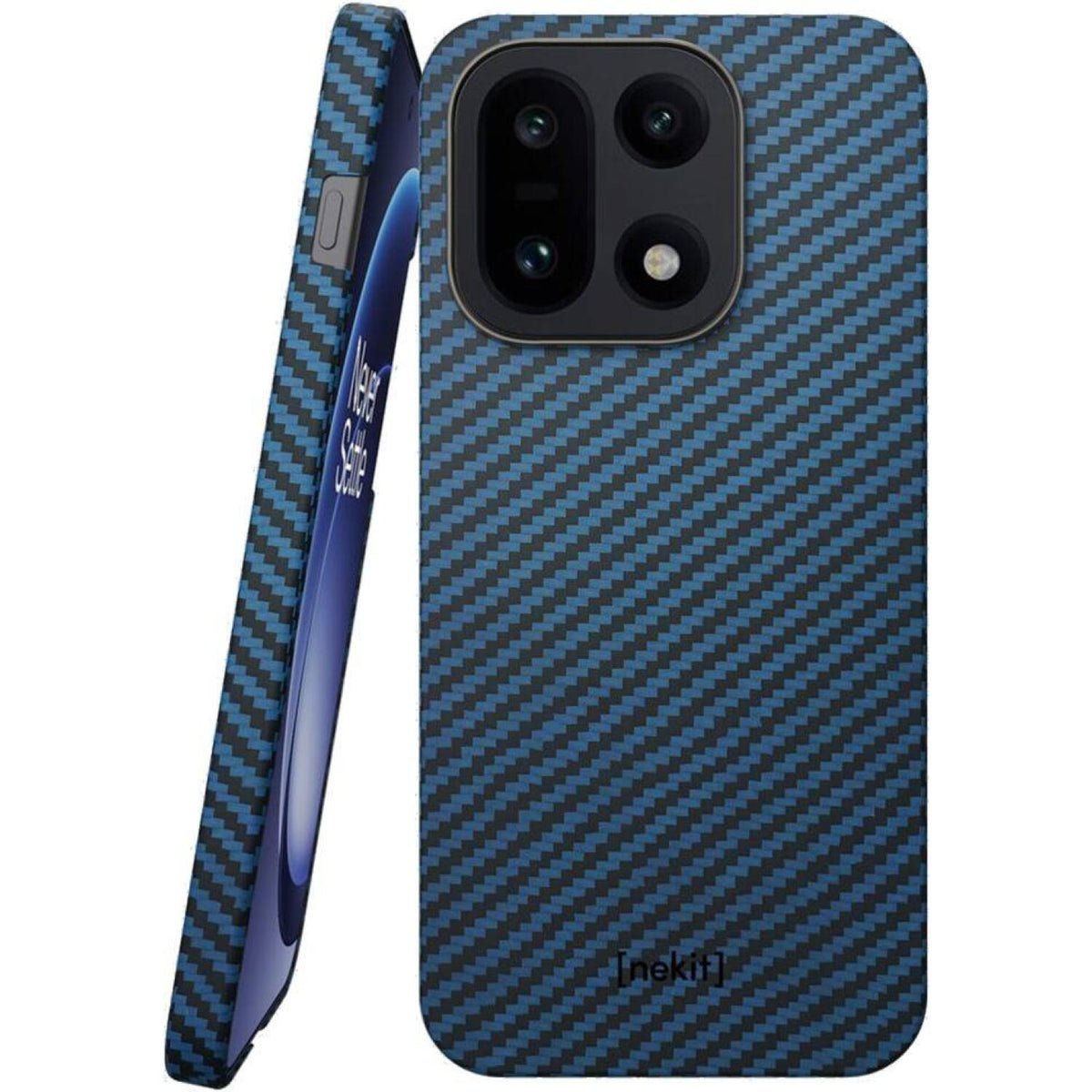 Θήκη OnePlus 15 Nekit Fiber Σκληρή με MagSafe Aramid Fiber 1mm 1500D Kevlar - Blue (8719246546839)