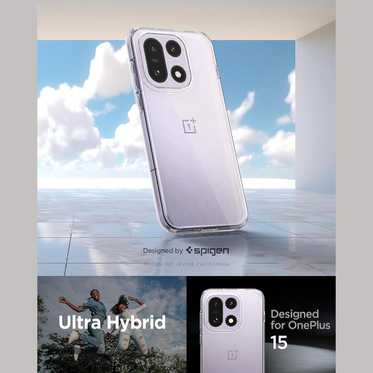 Θήκη OnePlus 15 Spigen Ultra Hybrid Ανθεκτική Διάφανη Σκληρή - Crystal Clear (ACS09785)
