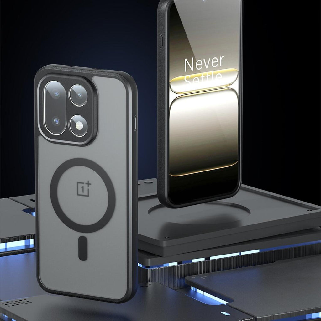 Θήκη OnePlus 15 Techsuit PureFrost Σκληρή Ημιδιάφανη με MagSafe - Frosted Black (5949419338975)