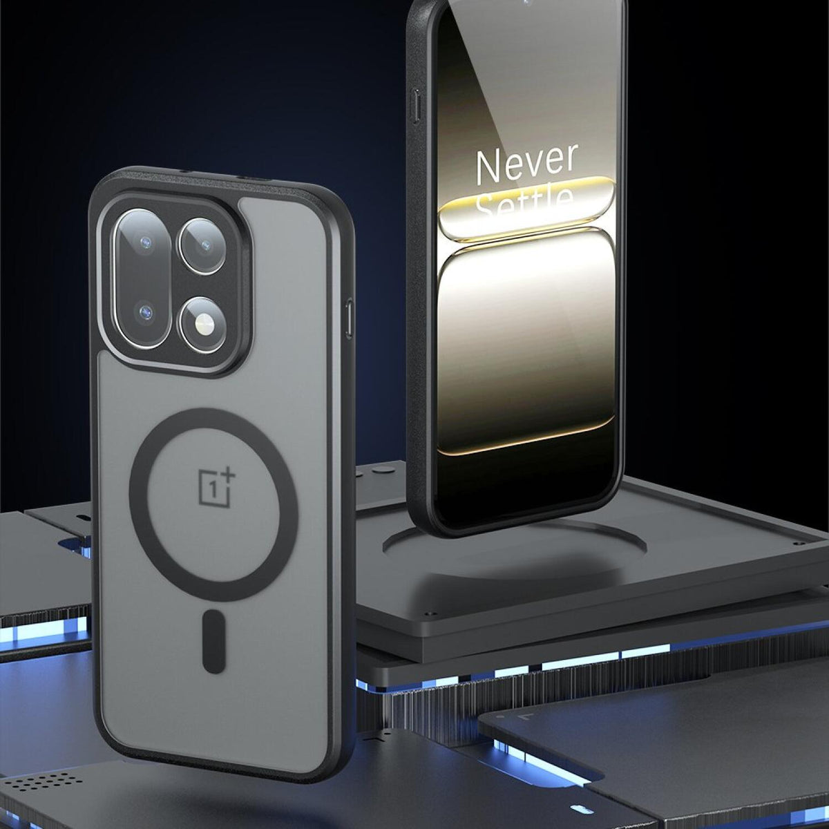 Θήκη OnePlus 15 Techsuit PureFrost Σκληρή Ημιδιάφανη με MagSafe - Frosted Black (5949419338975)