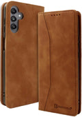 Θήκη Πορτοφόλι - Samsung Galaxy A15 - Bodycell Book Case - Brown (5206015073281)