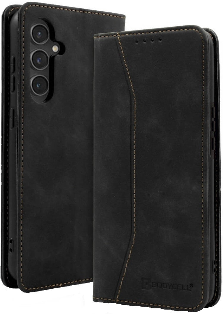 Θήκη Πορτοφόλι - Samsung Galaxy A55 - Bodycell Book Case - Black (5206015074851)