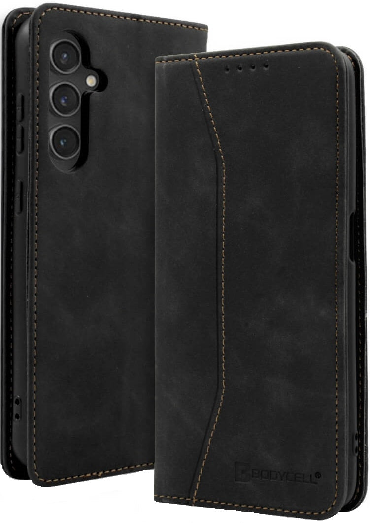 Θήκη Πορτοφόλι - Samsung Galaxy S24 - Bodycell Book Case - Black (5206015073472)