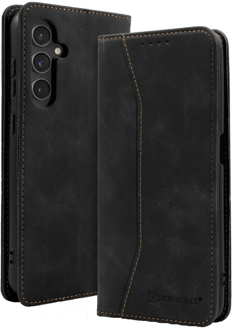 Θήκη Πορτοφόλι - Samsung Galaxy S24 Plus - Bodycell Book Case - Black (5206015073519)