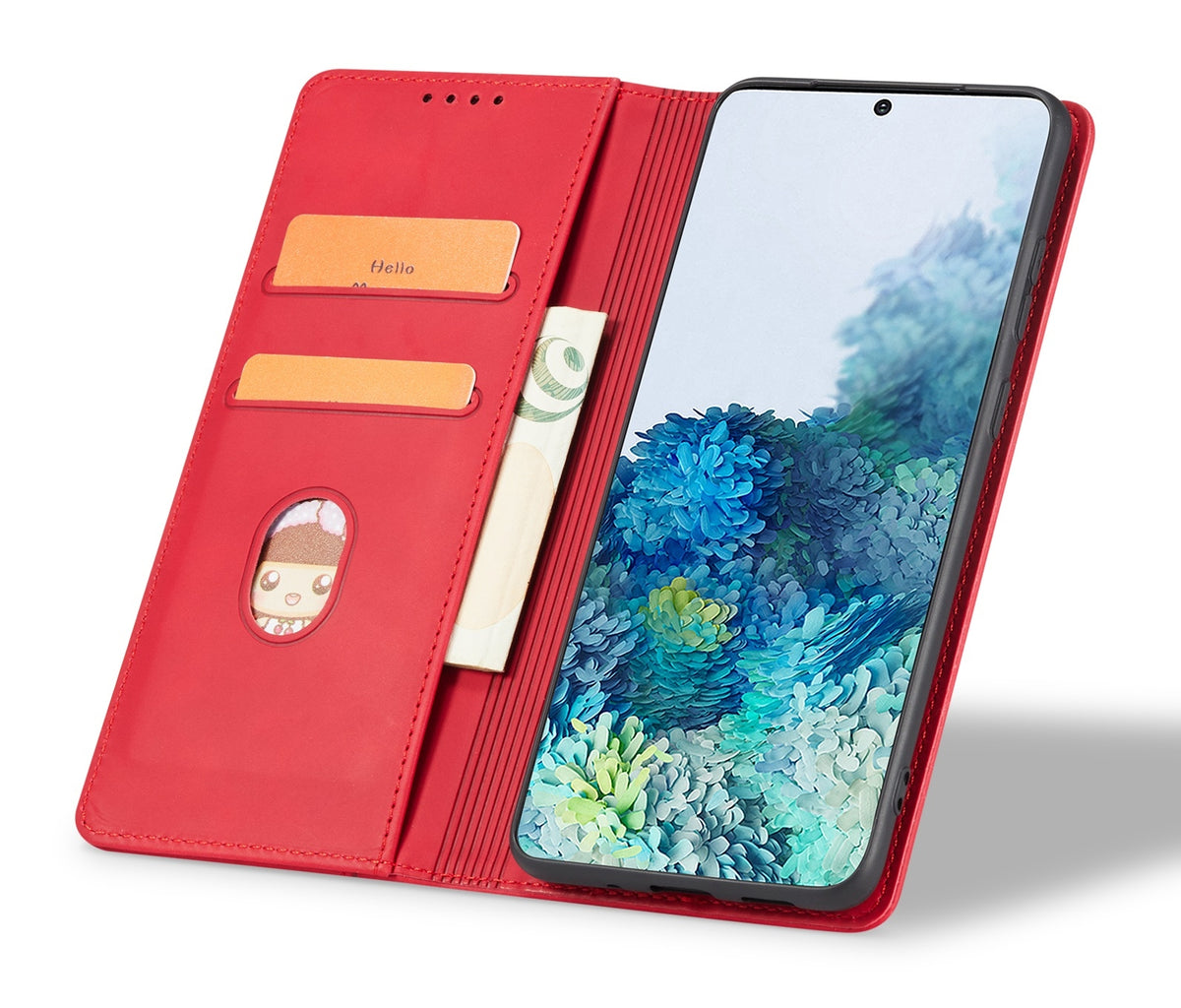 Θήκη Πορτοφόλι - Samsung Galaxy S24 Plus - Bodycell Book Case - Red (5206015073540)