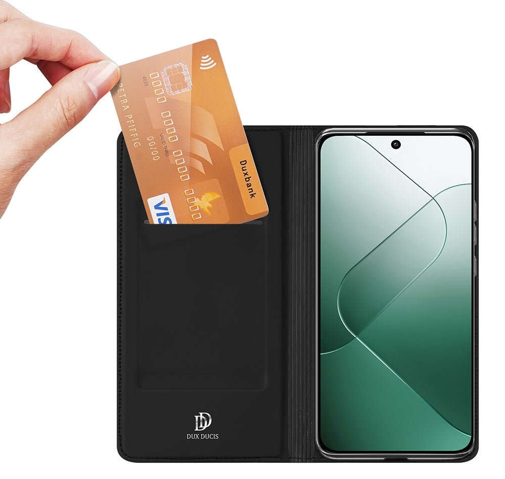 Θήκη Πορτοφόλι - Xiaomi 14 - Duxducis SkinPro - Black (6934913021743)