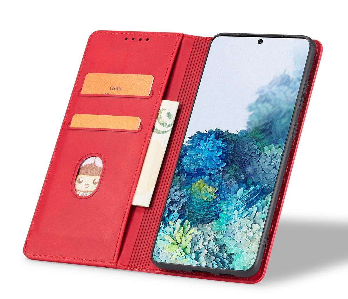Θήκη Πορτοφόλι - Xiaomi Redmi Note 13 4G - Bodycell Book Case - Red (5206015074905)