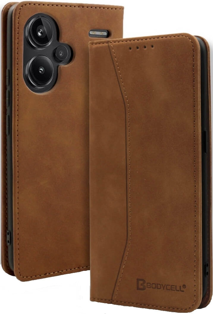 Θήκη Πορτοφόλι - Xiaomi Redmi Note 13 Pro Plus - Bodycell Book Case - Brown (5206015073663)