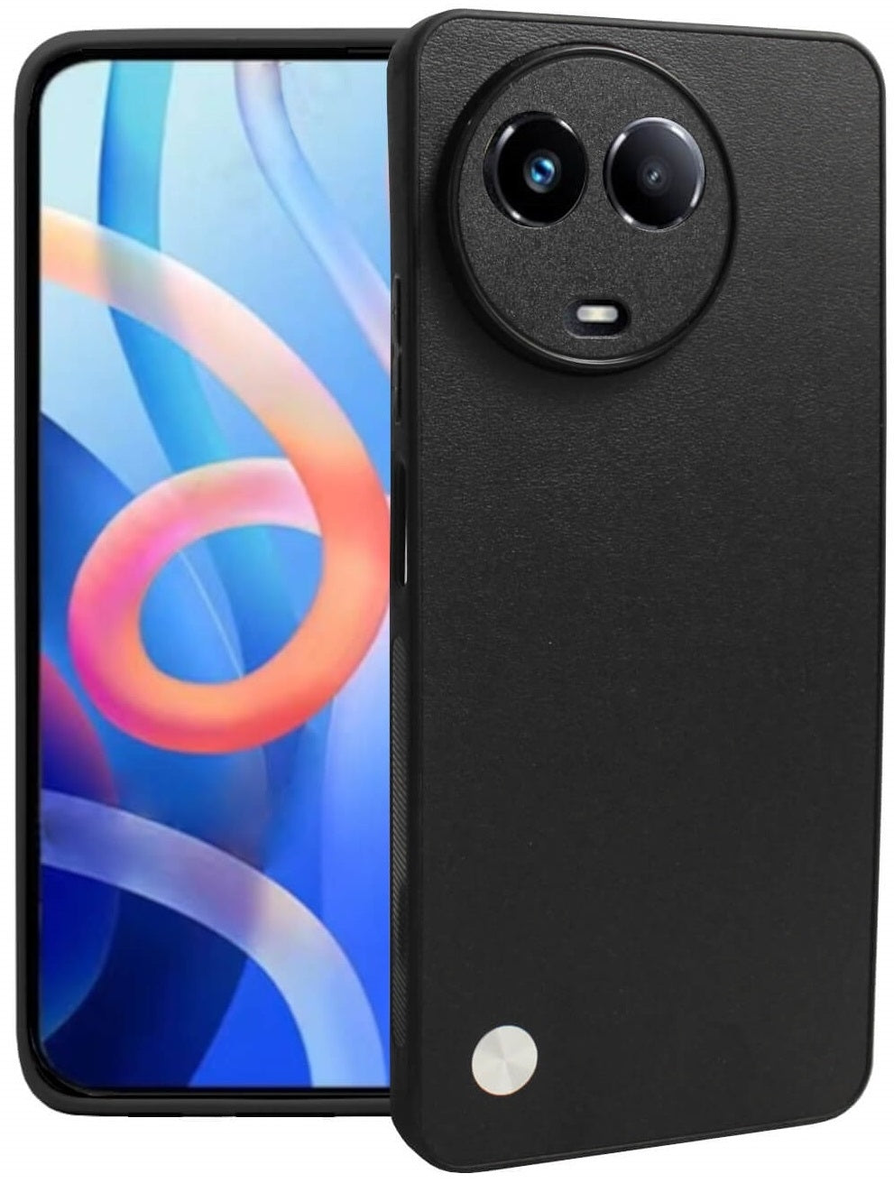 Θήκη Realme 11 5G / 11x - Bodycell Vegan Cover Σκληρή - Black (5206015076138)