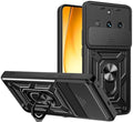 Θήκη Realme 11 Pro / 11 Pro Plus Bodycell Armor Slide Ανθεκτική με Κάλυμμα για την Κάμερα & Μεταλλικό Ring Holder - Black (52