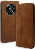 Θήκη Realme 12 5G / 12x 5G - Bodycell Book Case Πορτοφόλι - Brown (5206015079191)