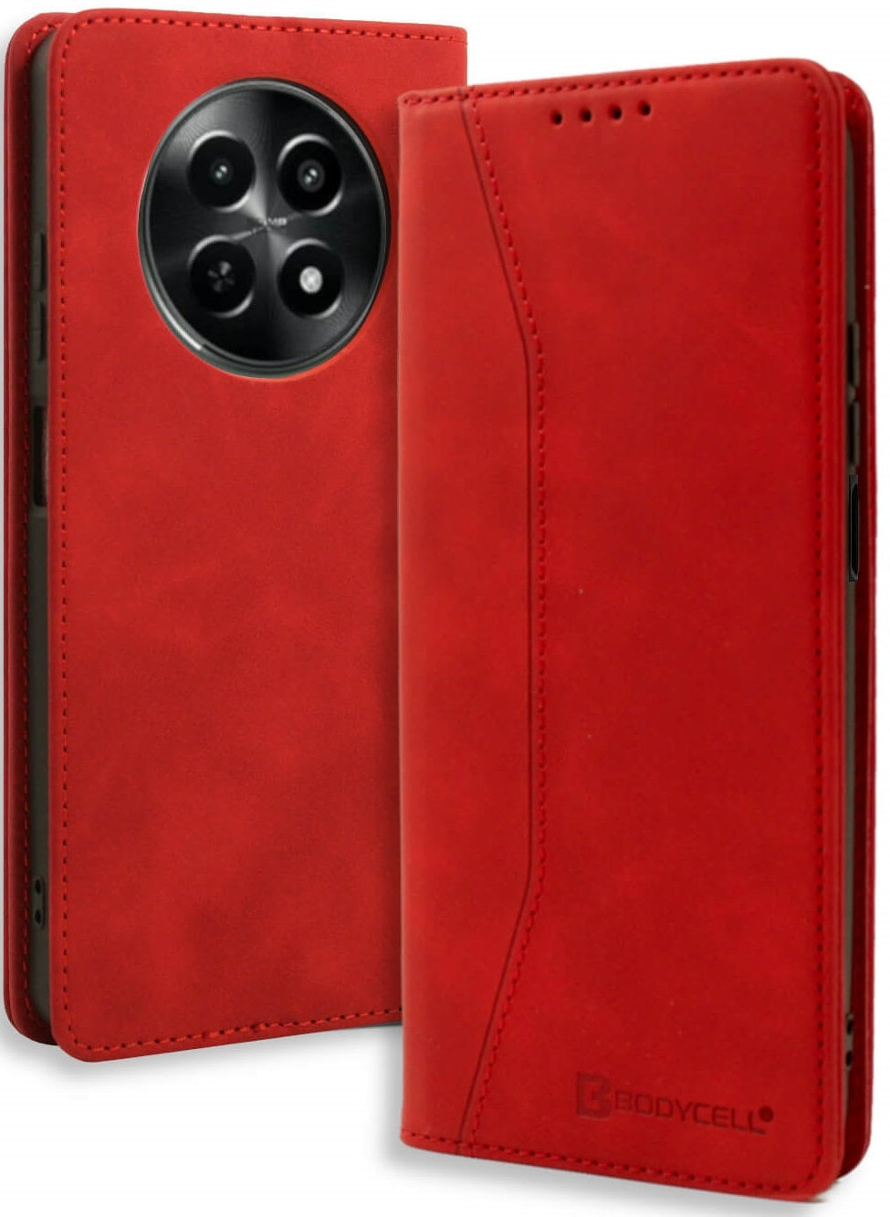 Θήκη Realme 12 5G / 12x 5G - Bodycell Book Case Πορτοφόλι - Red (5206015079207)