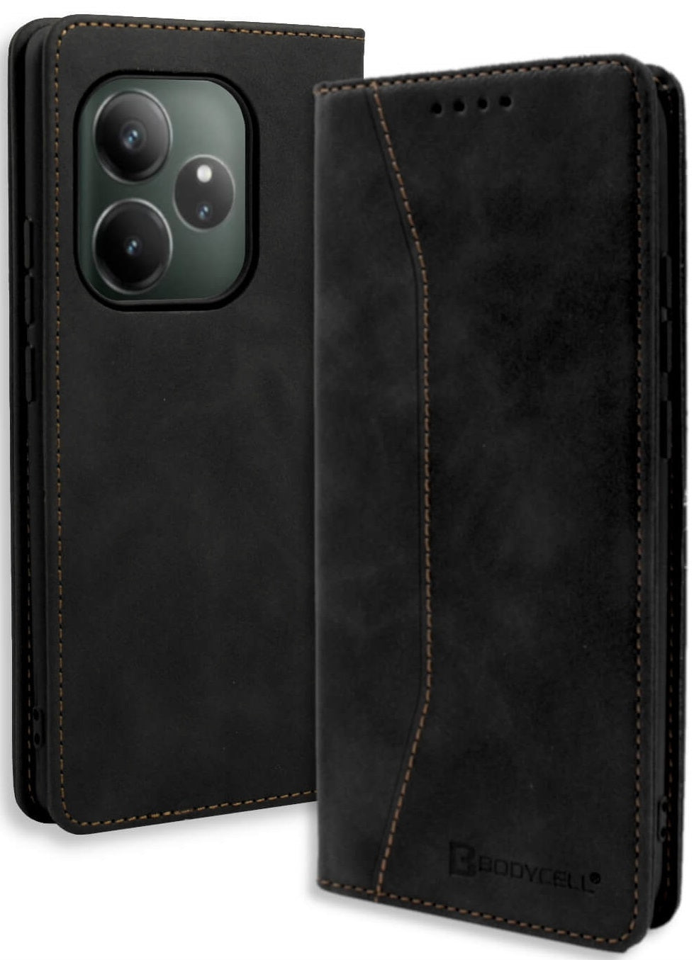Θήκη Realme GT 6 / GT 6T - Bodycell Book Case Πορτοφόλι - Black (5206015079368)