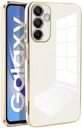 Θήκη Samsung Galaxy A15 Bodycell Gold Plated Σιλικόνης - White (5206015081323)