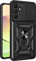 Θήκη Samsung Galaxy A16 - Bodycell Armor Slide Ανθεκτική με Κάλυμμα για την Κάμερα & Μεταλλικό Ring Holder - Black (520601507