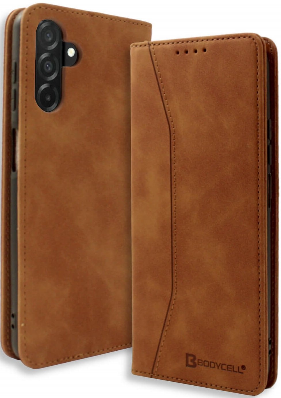 Θήκη Samsung Galaxy A26 Bodycell Book Case Πορτοφόλι - Brown (5206015080449)