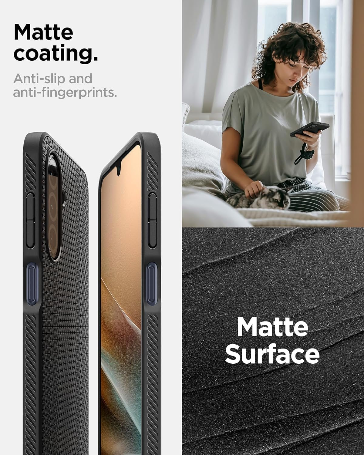 Θήκη Samsung Galaxy A26 Spigen Liquid Air Σιλικόνης - Matte Black (ACS09290)
