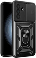 Θήκη Samsung Galaxy A36 Bodycell Armor Slide Ανθεκτική με Κάλυμμα για την Κάμερα & Μεταλλικό Ring Holder - Black (52060150808