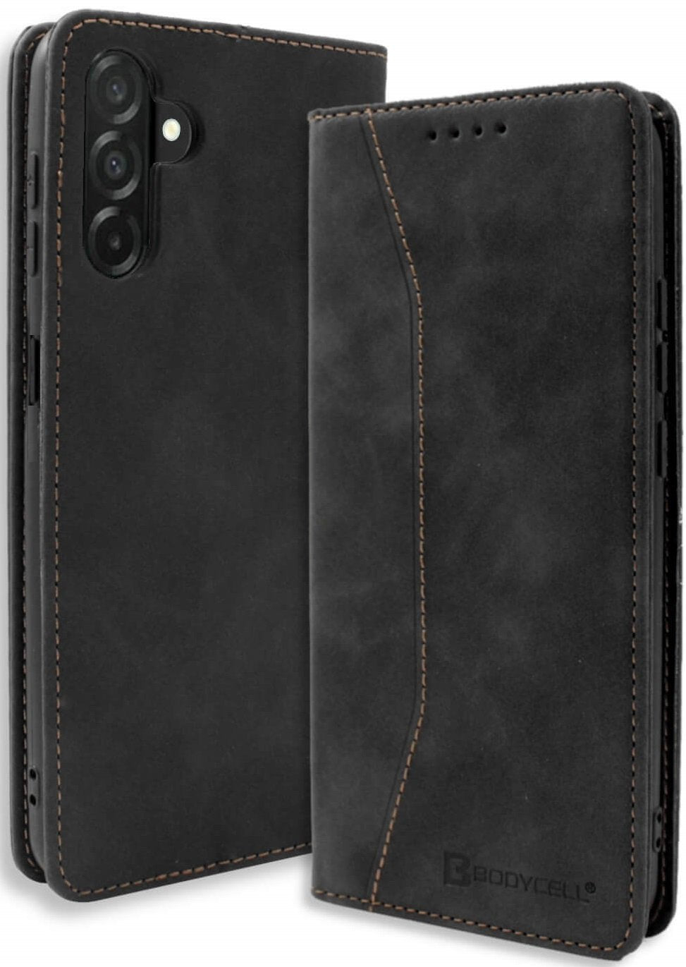 Θήκη Samsung Galaxy A36 Bodycell Book Case Πορτοφόλι - Black (5206015080463)