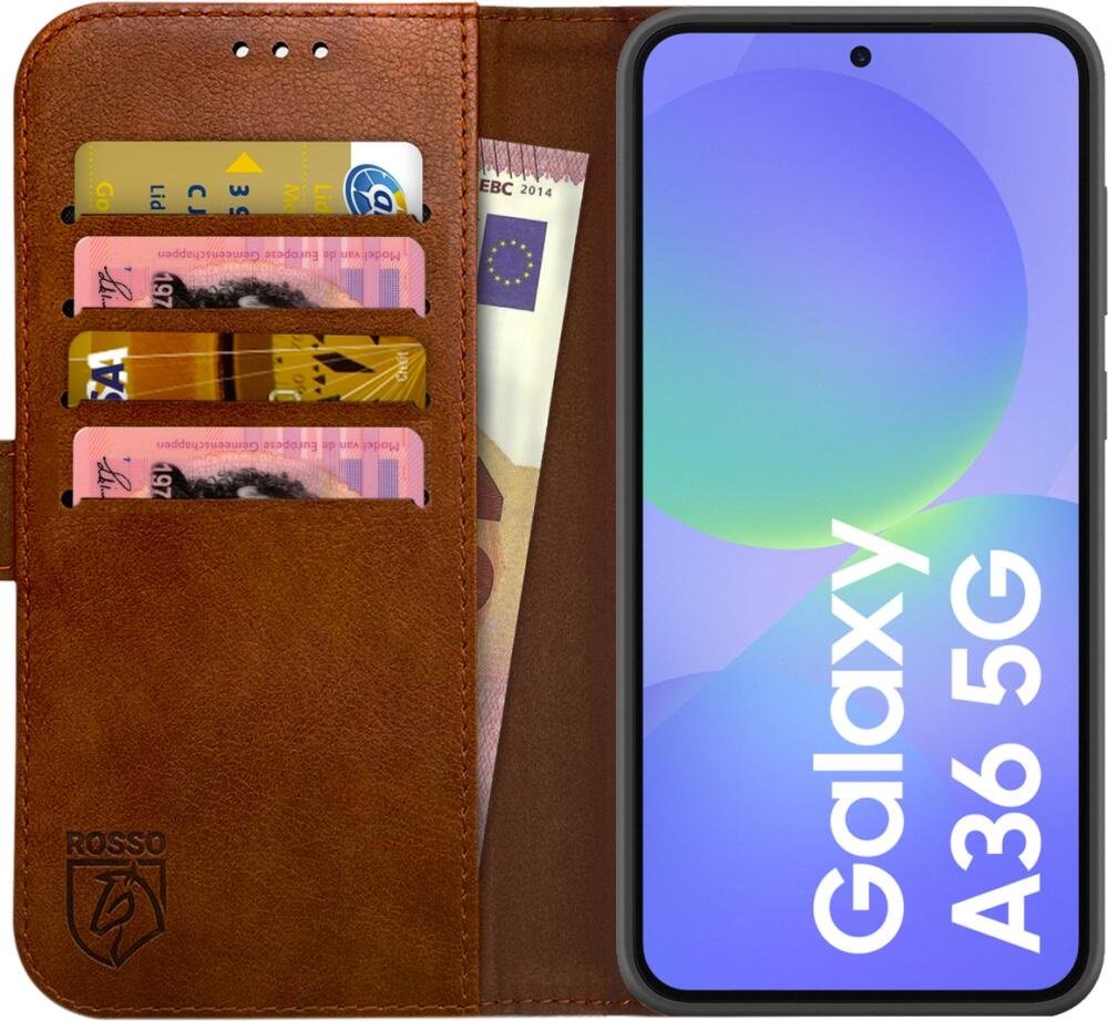Θήκη Samsung Galaxy A36 Rosso Element PU Πορτοφόλι - Brown (8719246468445)