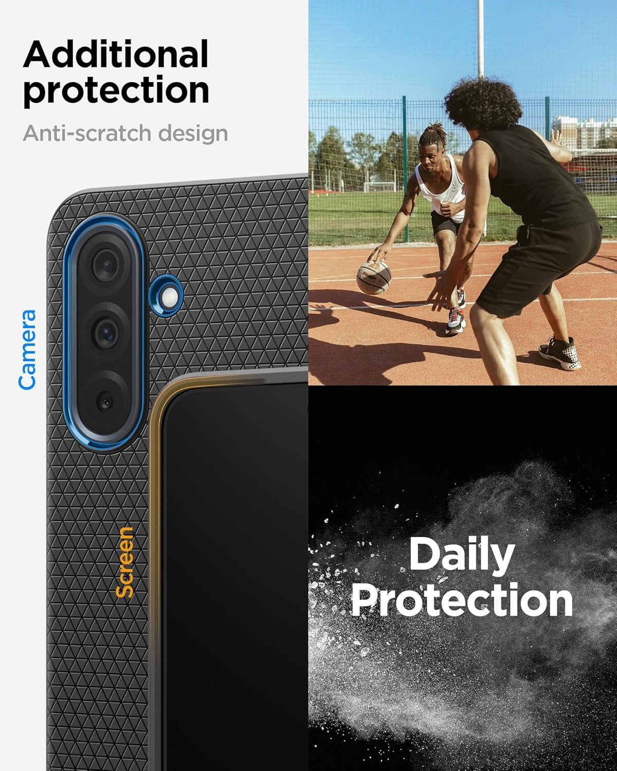 Θήκη Samsung Galaxy A36 Spigen Liquid Air Σιλικόνης - Matte Black (ACS09199)