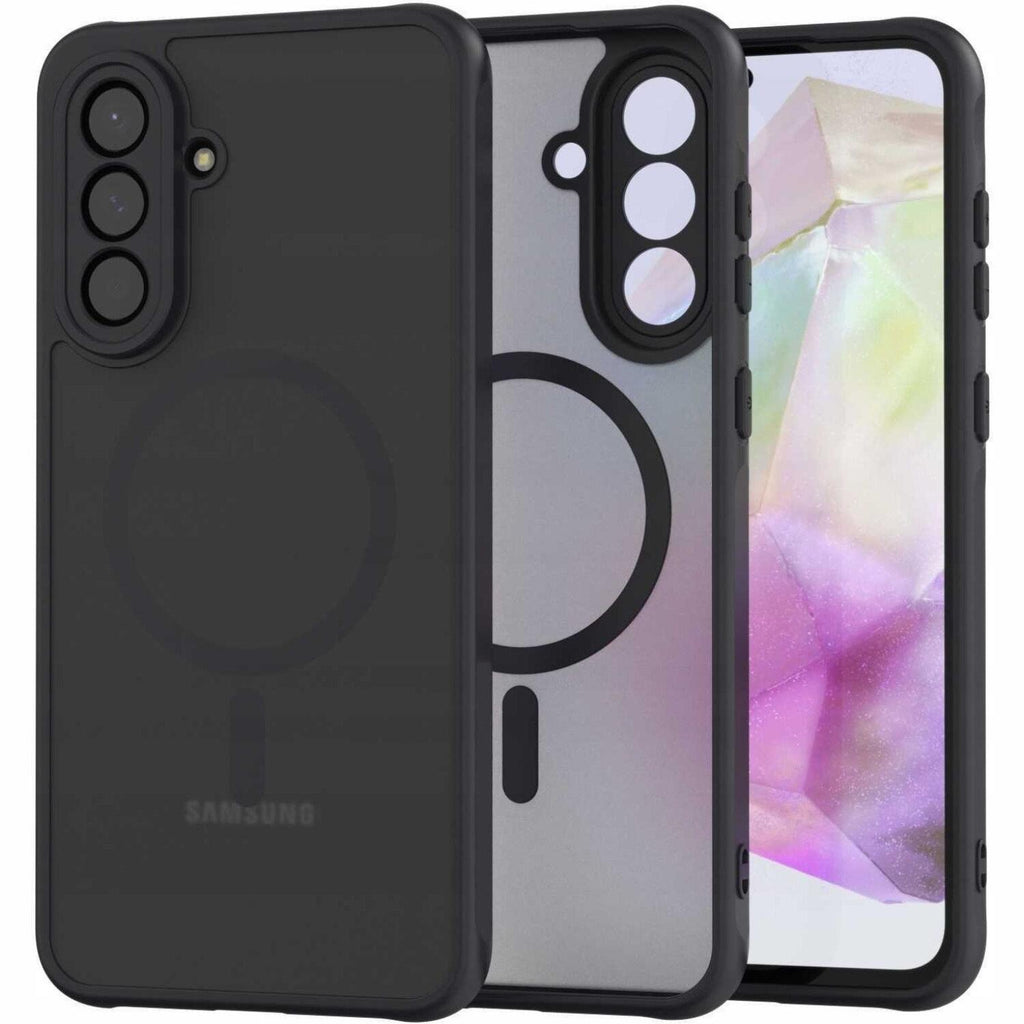 Θήκη Samsung Galaxy A36 Techsuit PureFrost Σκληρή Ημιδιάφανη με MagSafe - Frosted Black (5949419321113)