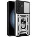 Θήκη Samsung Galaxy A37 Bodycell Armor Slide Ανθεκτική με Κάλυμμα για την Κάμερα & Μεταλλικό Ring Holder - Silver (5206015085