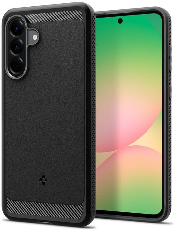 Θήκη Samsung Galaxy A56 Spigen Rugged Armor Ανθεκτική Σιλικόνης - Matte Black (ACS09225)