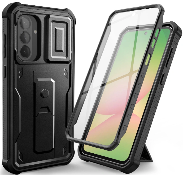 Θήκη Samsung Galaxy A56 Tech-Protect Kevlar Cam Plus Full Body 360° Ανθεκτική με Κάλυμμα για την Κάμερα - Black (590630236083