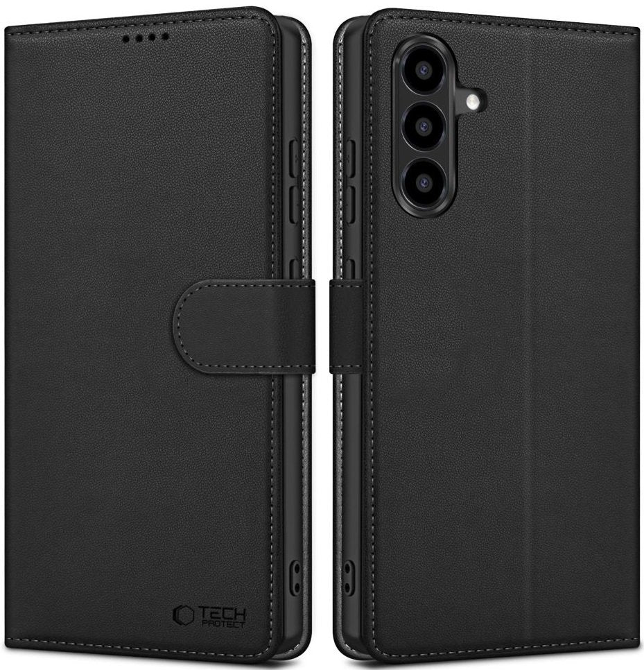 Θήκη Samsung Galaxy A56 Tech-Protect Wallet Πορτοφόλι - Matte Black (5906302361120)