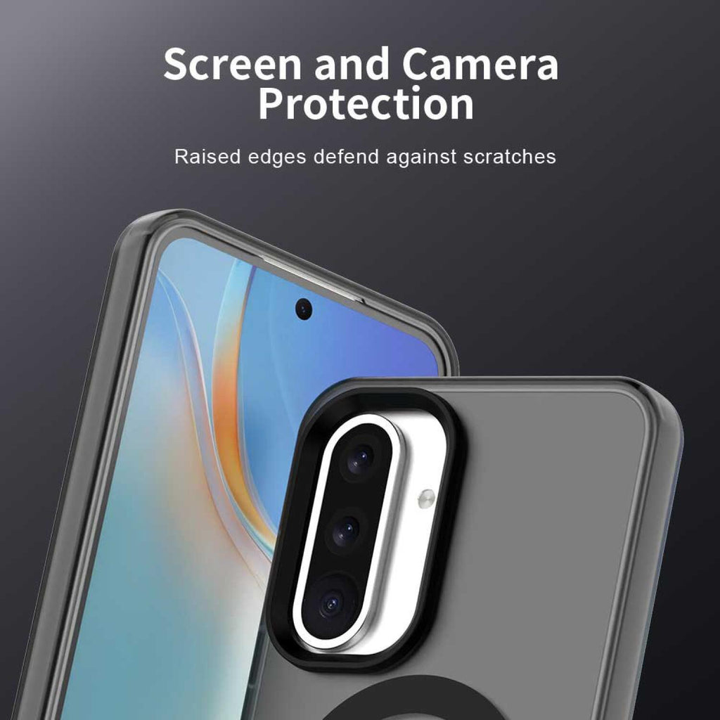 Θήκη Samsung Galaxy A56 Techsuit CandyCase Σκληρή Ημιδιάφανη με MagSafe - Black (5949419312166)
