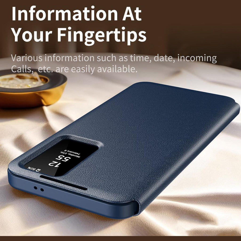 Θήκη Samsung Galaxy A56 Techsuit SmartView Series Flip με Ενεργό Πορτάκι - Blue (5949419302778)