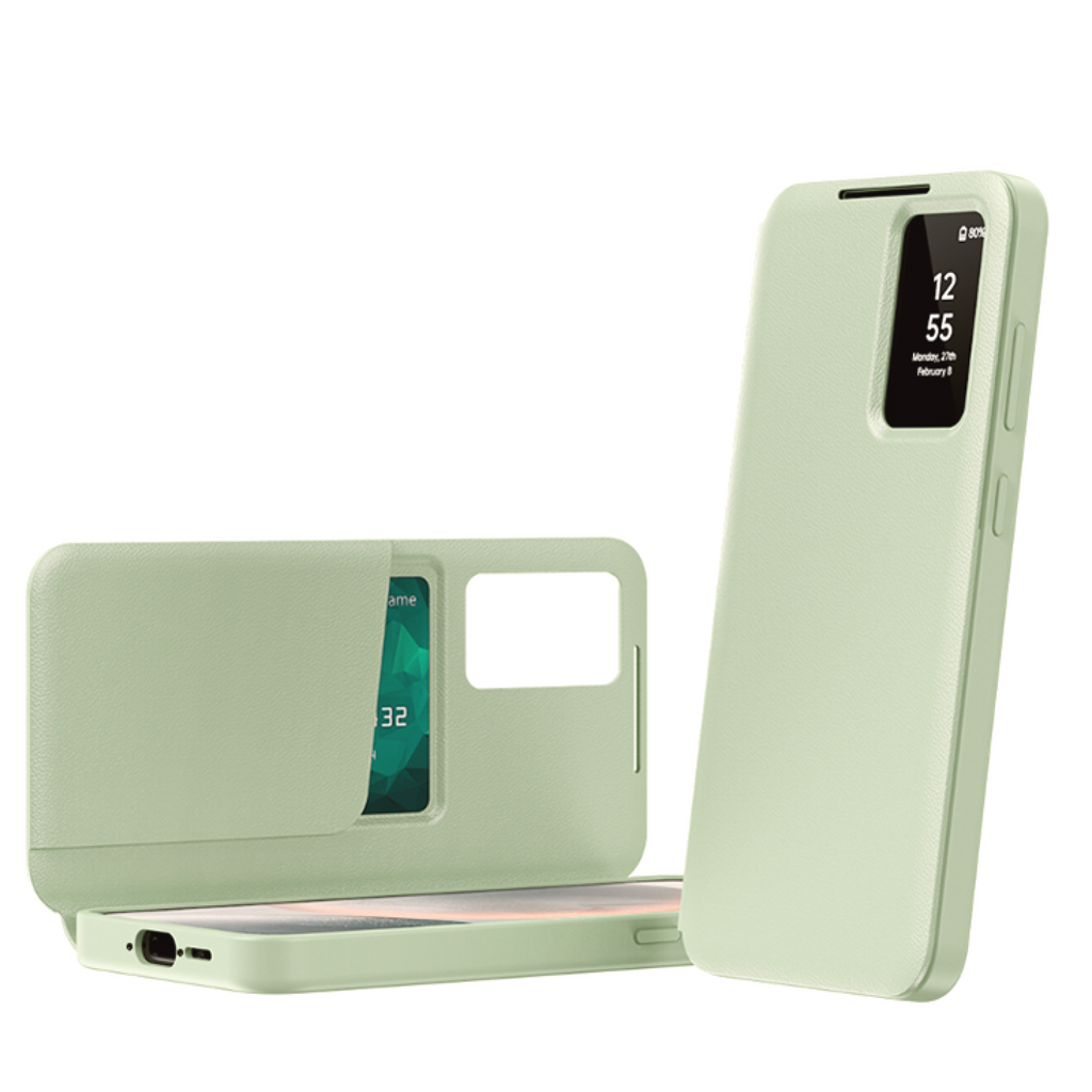 Θήκη Samsung Galaxy A56 Techsuit SmartView Series Flip με Ενεργό Πορτάκι - Green (5949419302792)
