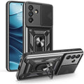 Θήκη Samsung Galaxy A57 Bodycell Armor Slide Ανθεκτική με Κάλυμμα για την Κάμερα & Μεταλλικό Ring Holder - Black (52060150861
