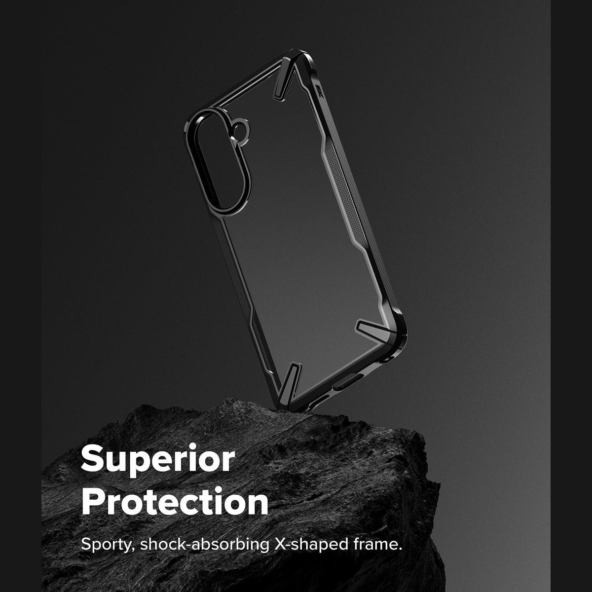 Θήκη Samsung Galaxy A57 Ringke Fusion X Ανθεκτική Σκληρή με TPU Bumper - Black (8800328818040)