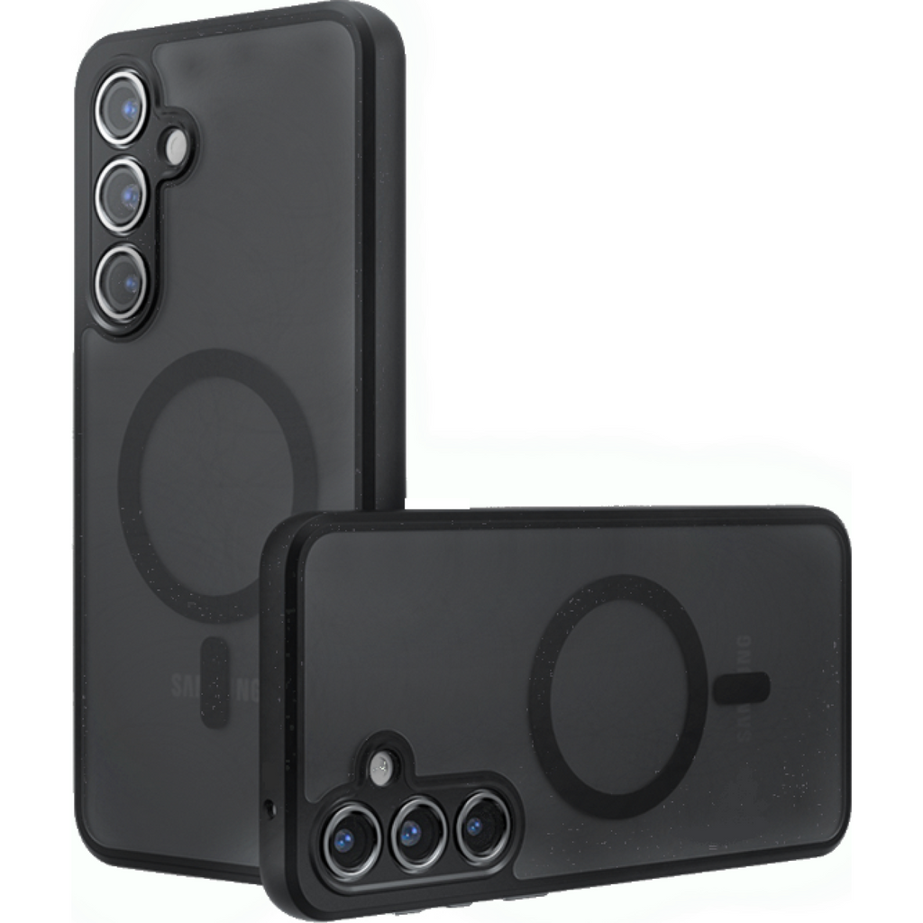 Θήκη Samsung Galaxy S23 FE Techsuit PureFrost Σκληρή Ημιδιάφανη με MagSafe - Frosted Black (5949419321038)
