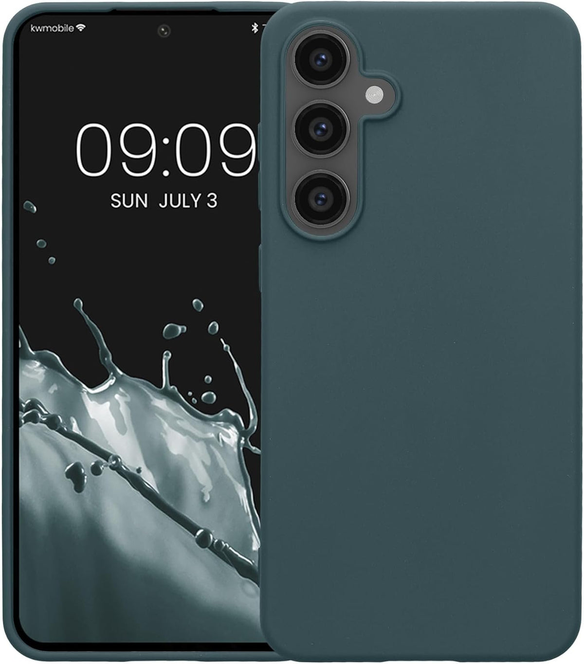 Θήκη Samsung Galaxy S24 FE KWmobile TPU Silicone Case Σιλικόνης - Dark Slate (KWM000021WC005C)
