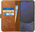 Θήκη Samsung Galaxy S24 FE Rosso Deluxe Δερμάτινο Πορτοφόλι - Brown (8719246458316)