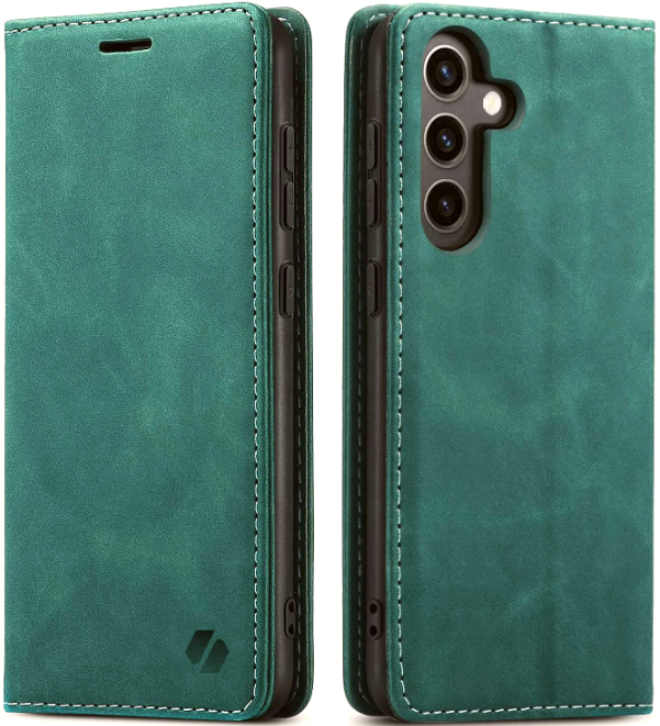 Θήκη Samsung Galaxy S24 FE Spacecase Wallet Πορτοφόλι - Green (5905719113940)